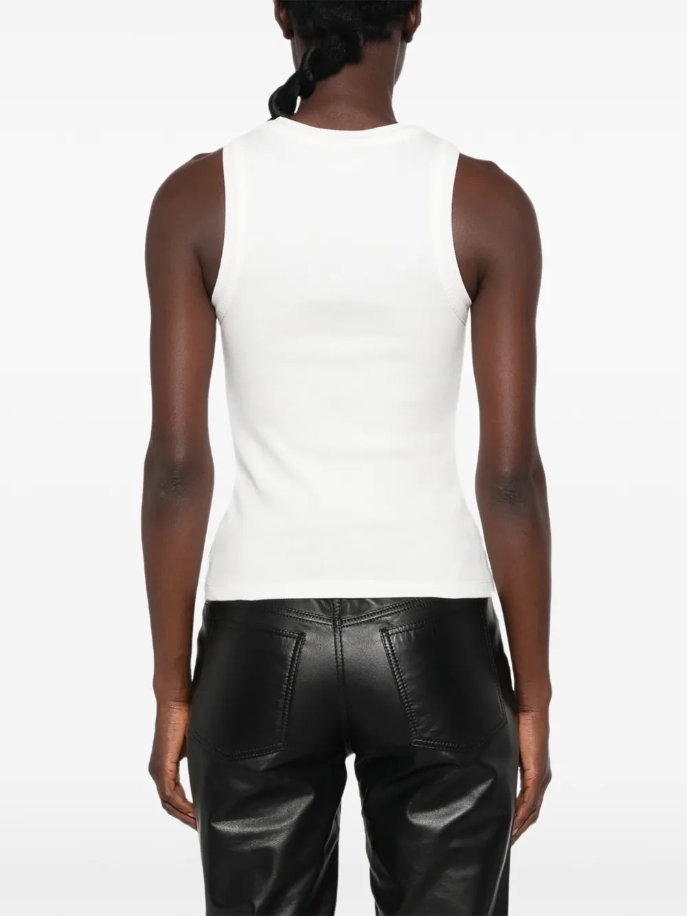 DES PHEMMES Verfraaide tanktop Wit