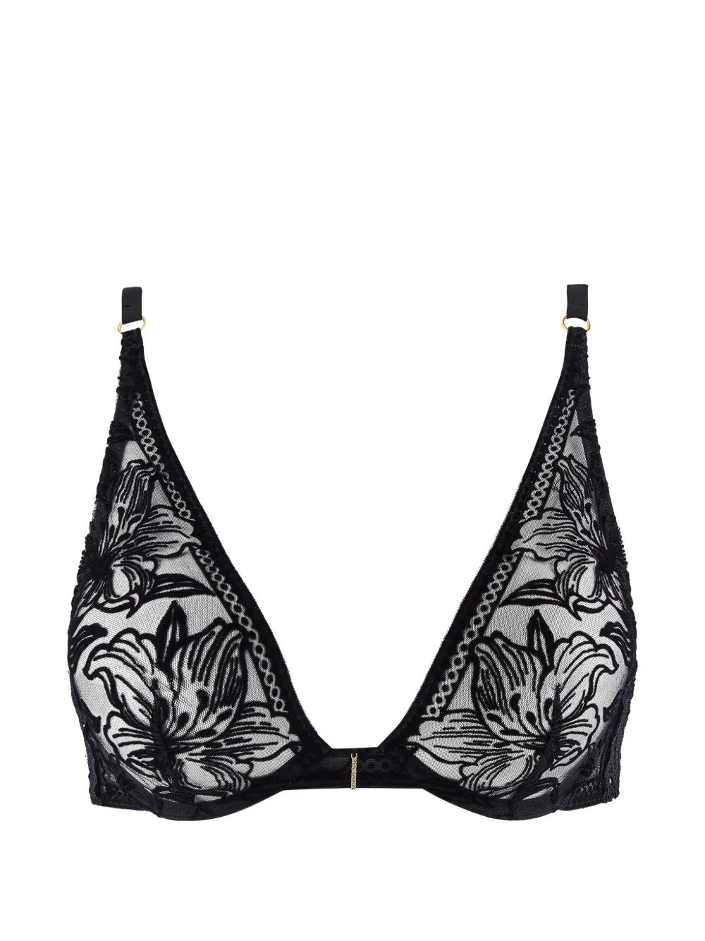 Aubade Coeur à Corps floral-embroidered underwired bra