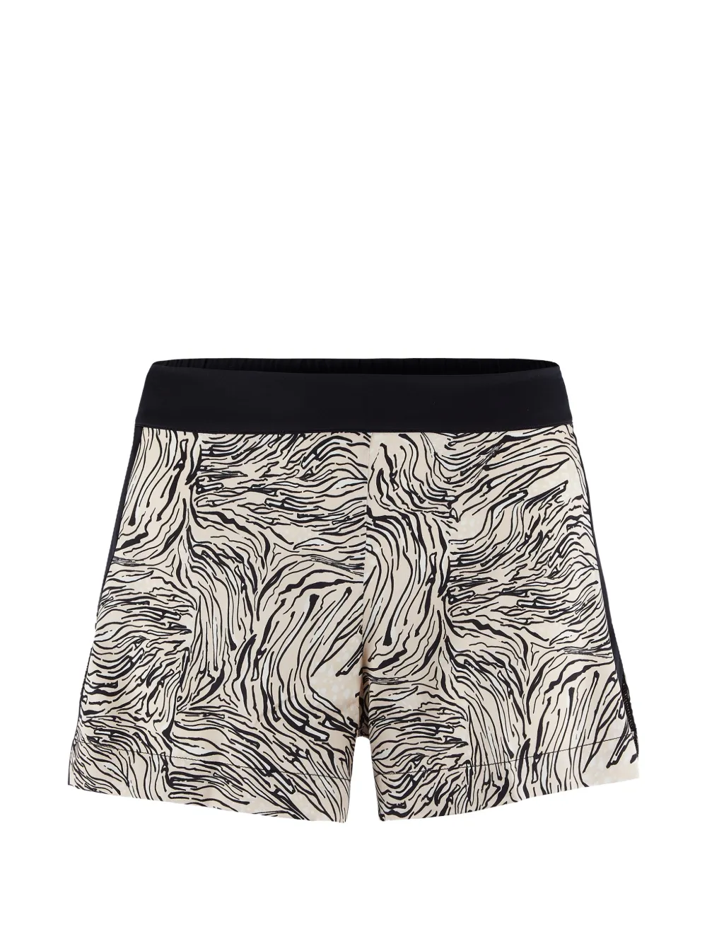 Aubade Smocky Night tiger-print silk shorts