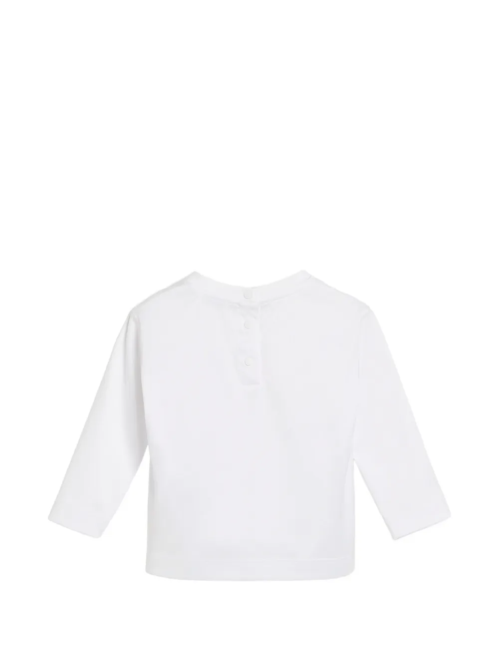 Brunello Cucinelli Kids graphic-print long-sleeve T-shirt Wit