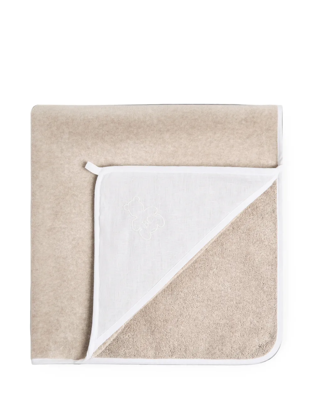 Brunello Cucinelli Kids Bernie Badetuch mit Kapuze - Nude