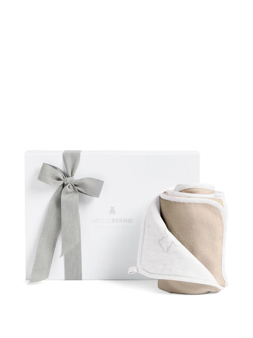 Brunello Cucinelli Kids Bernie hooded towel Beige