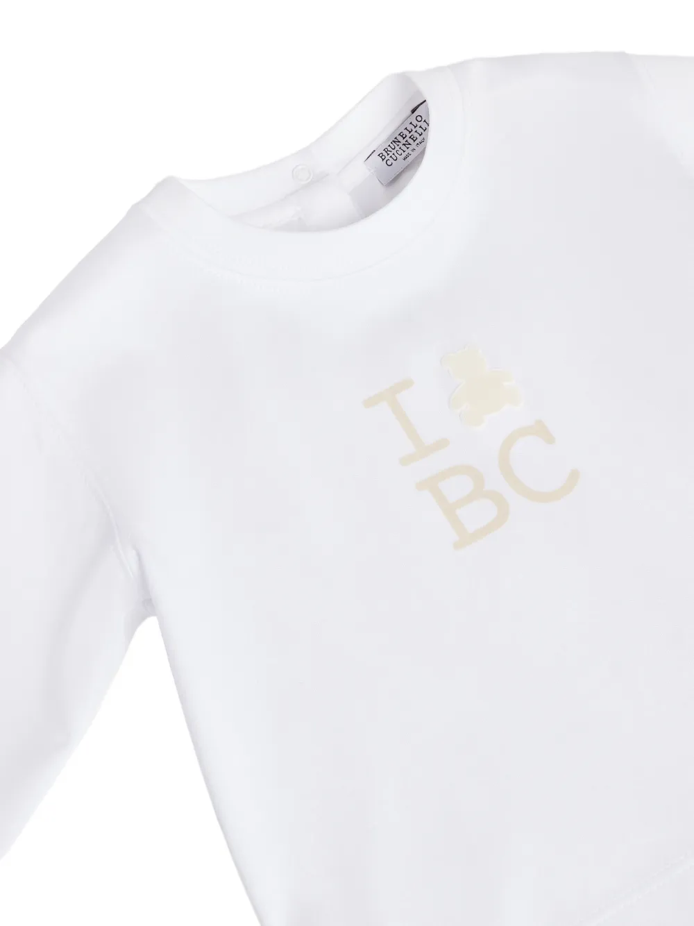 Brunello Cucinelli Kids Baby Bernie long-sleeve T-shirt Wit