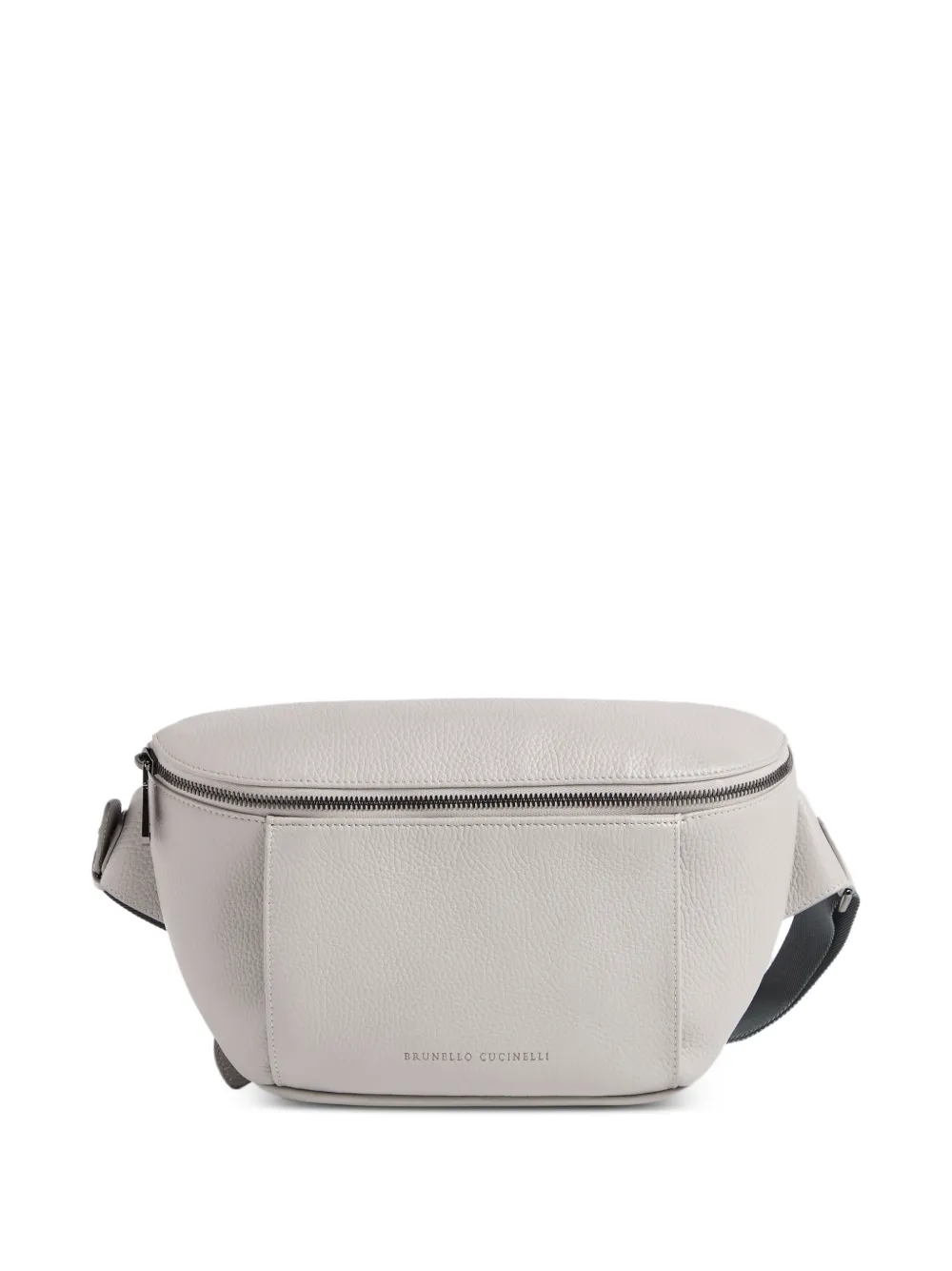 Brunello Cucinelli Kids Baby Bernie Gürteltasche aus gekörntem Leder - Nude