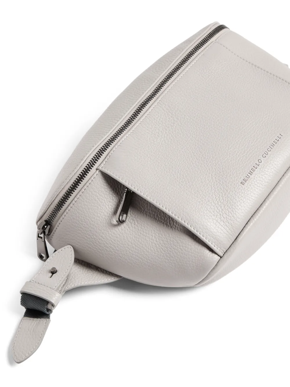 Brunello Cucinelli Kids grained-leather Baby Bernie belt bag Beige