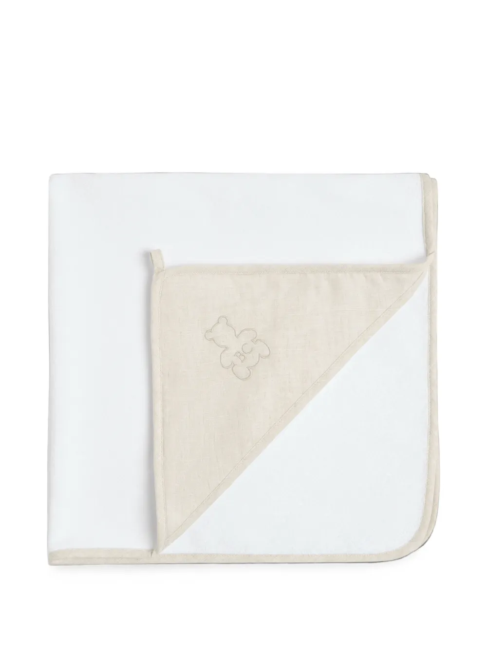 Brunello Cucinelli Kids Baby Bernie Badetuch - Weiß