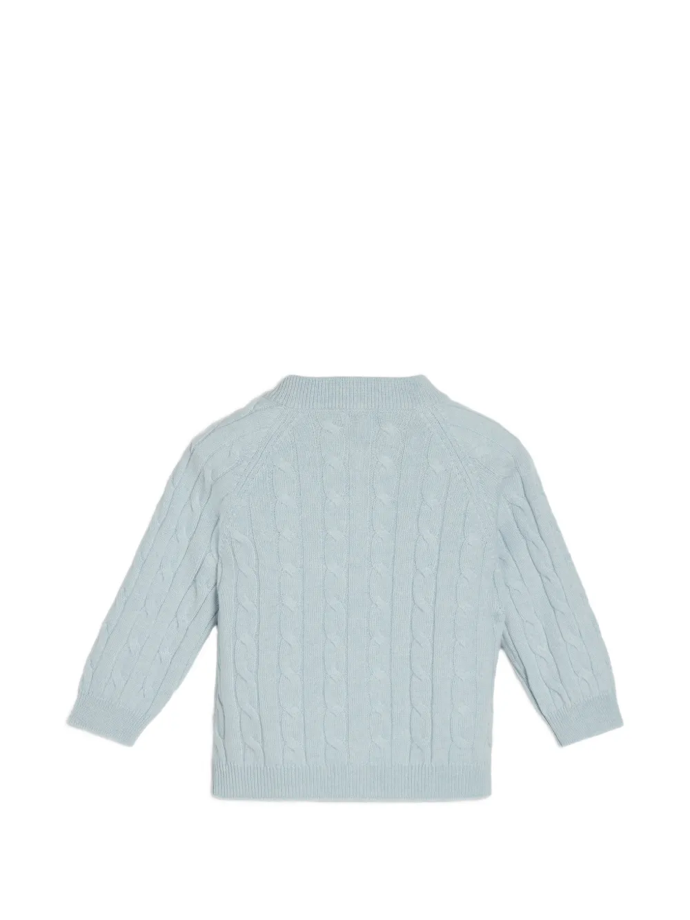 Brunello Cucinelli Kids Bernie cable-knit sweater Blauw