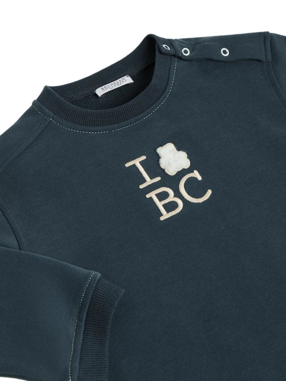 Brunello Cucinelli Kids Baby Bernie sweatshirt Blauw
