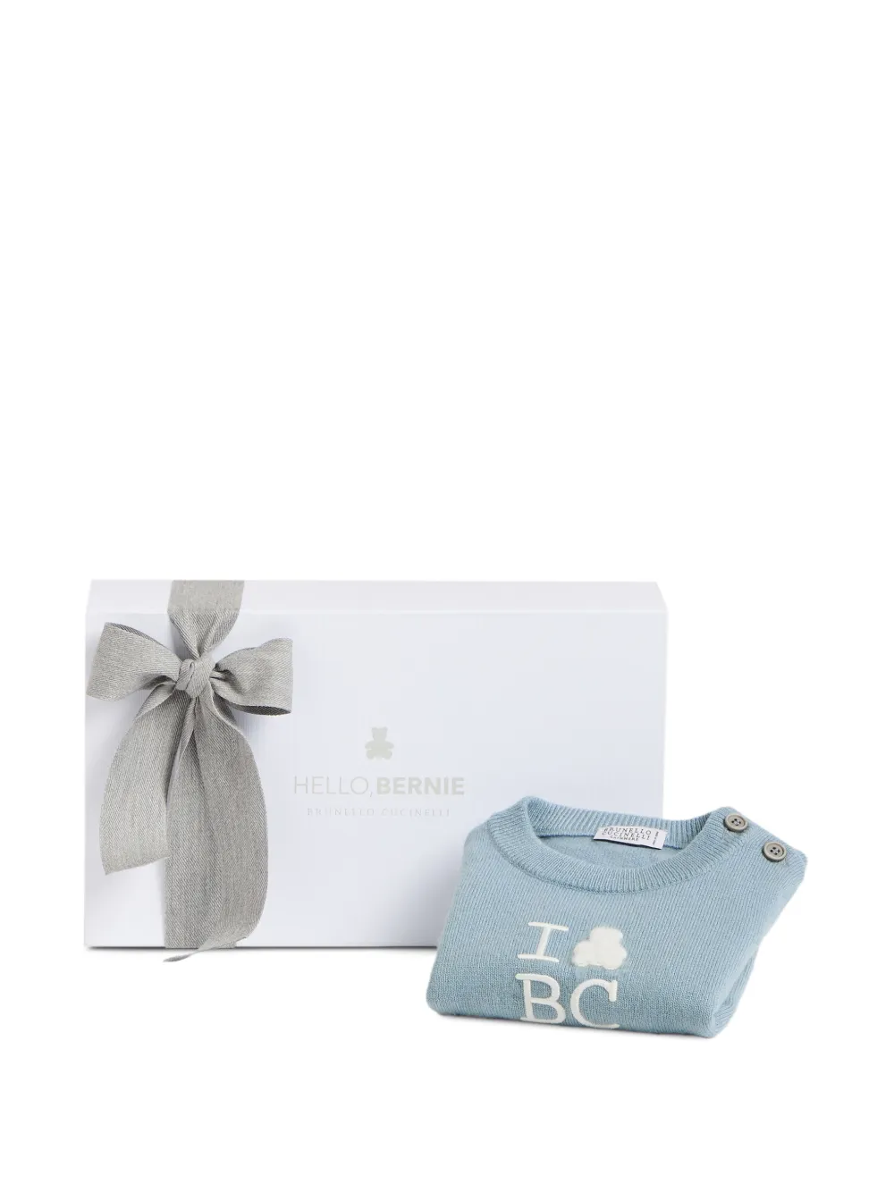 Brunello Cucinelli Kids Bernie cashmere sweater Blauw