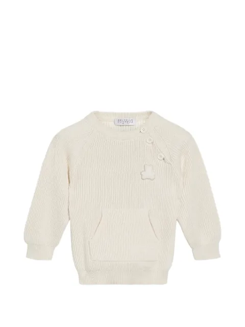 Brunello Cucinelli Kids pull Baby Bernie à côtes anglaises