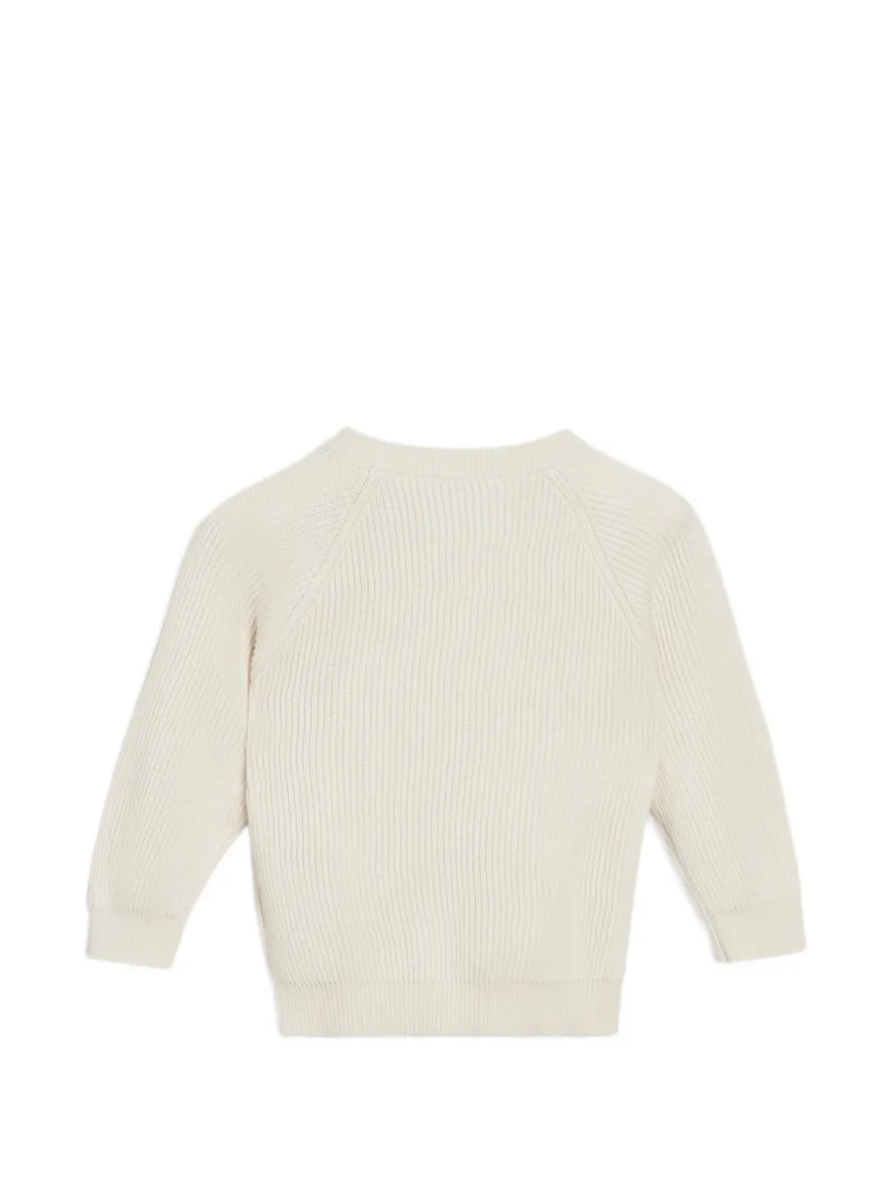 Brunello Cucinelli Kids English-rib Baby Bernie sweater Beige