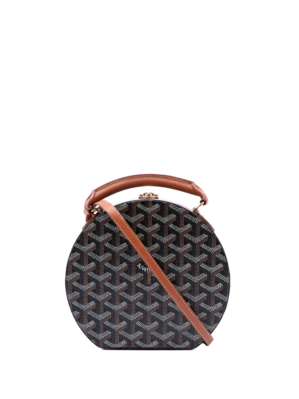 Goyard Pre-Owned 2019-2026 Goyardine Alto Hatbox Trunk Bag satchel - Marrone