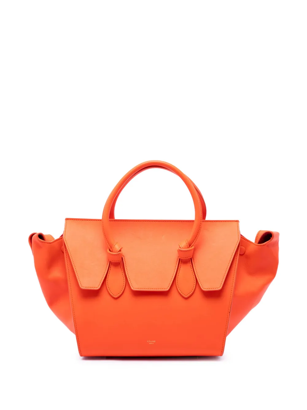 Celine Pre-Owned 2014 Mini Smooth Calfskin Tie Knot tote bag - Arancione