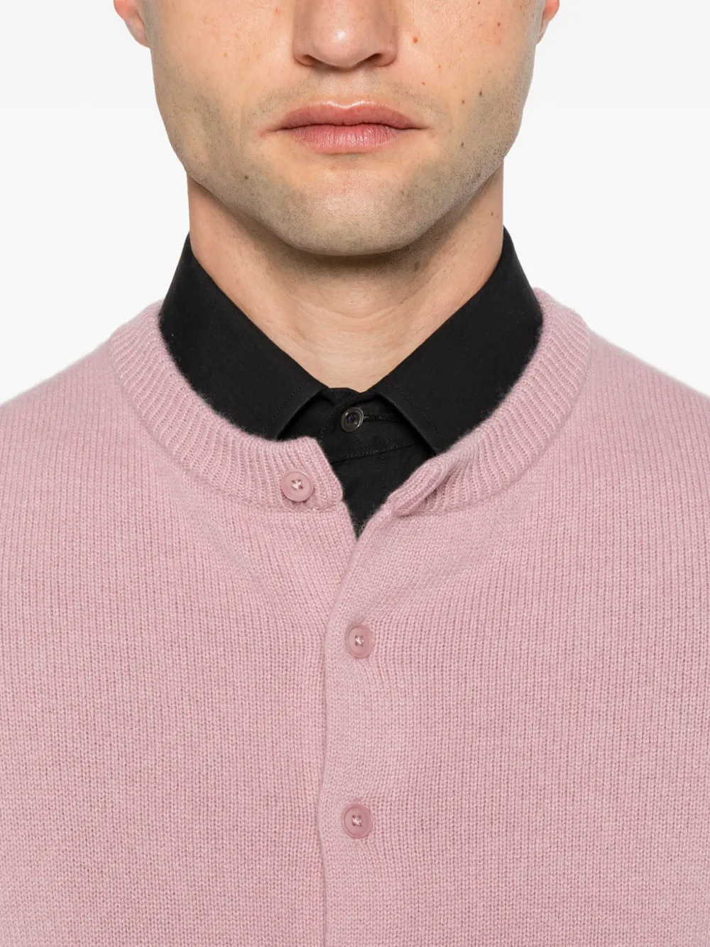 extreme cashmere Little Lamb Cardigan in Pink, view 5