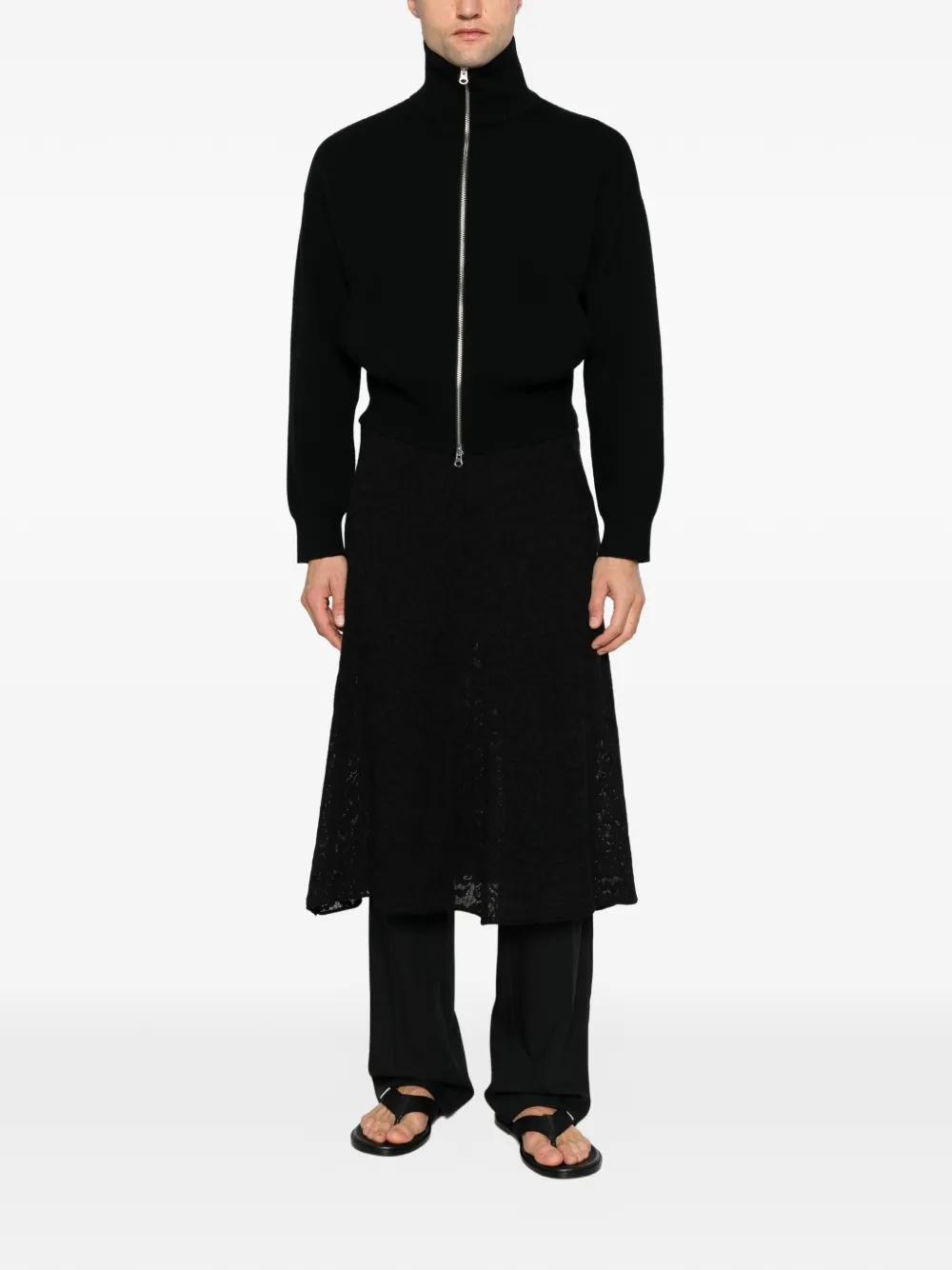 extreme cashmere Xtra Cute vest met rits Zwart