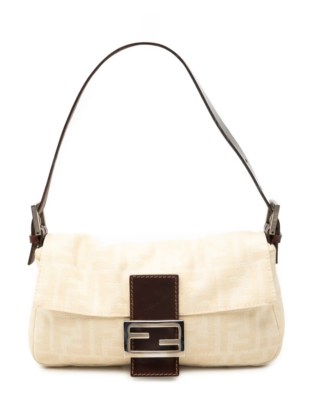 Fendi Pre-Owned 1997-2010 Zucca Canvas Baguette shoulder bag - Toni neutri