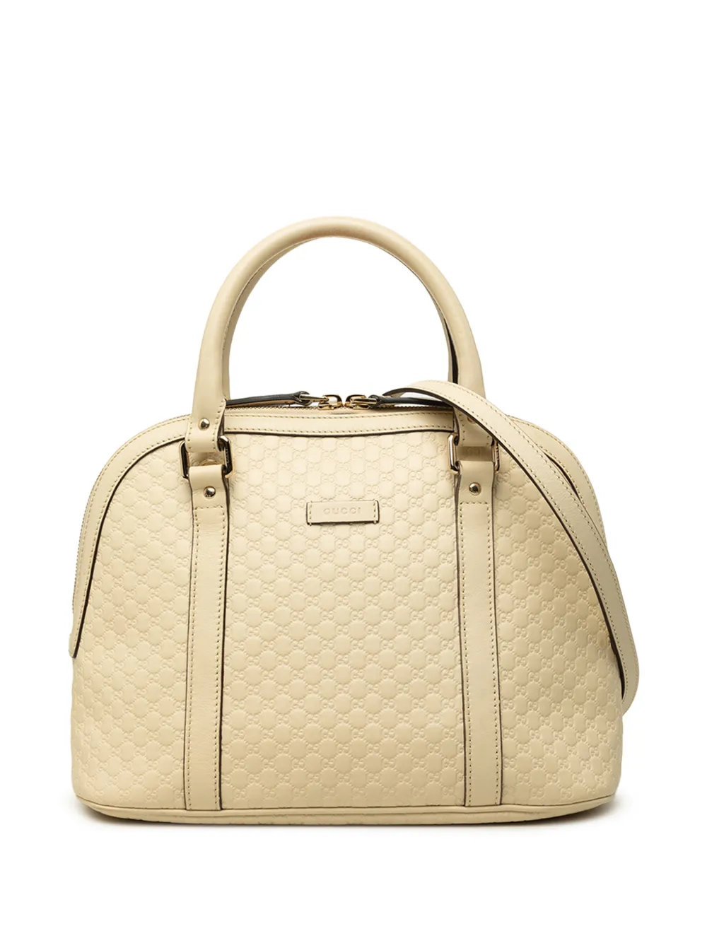 Gucci Pre-Owned 2016-2026 Medium Microguccissima Dome satchel - Neutrals