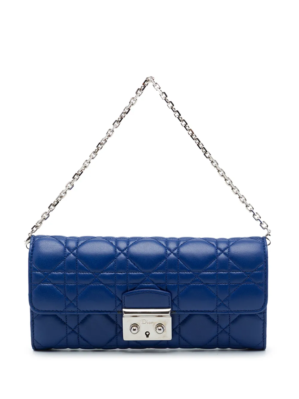 Christian Dior Pre-Owned 2013 Miss Dior Promenade Wallet on Chain Schultertasche - Blau