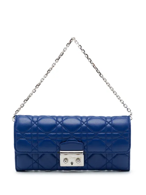 Christian Dior Pre-Owned 2013 Lambskin Cannage Miss Dior Promenade Wallet on Chain shoulder bag