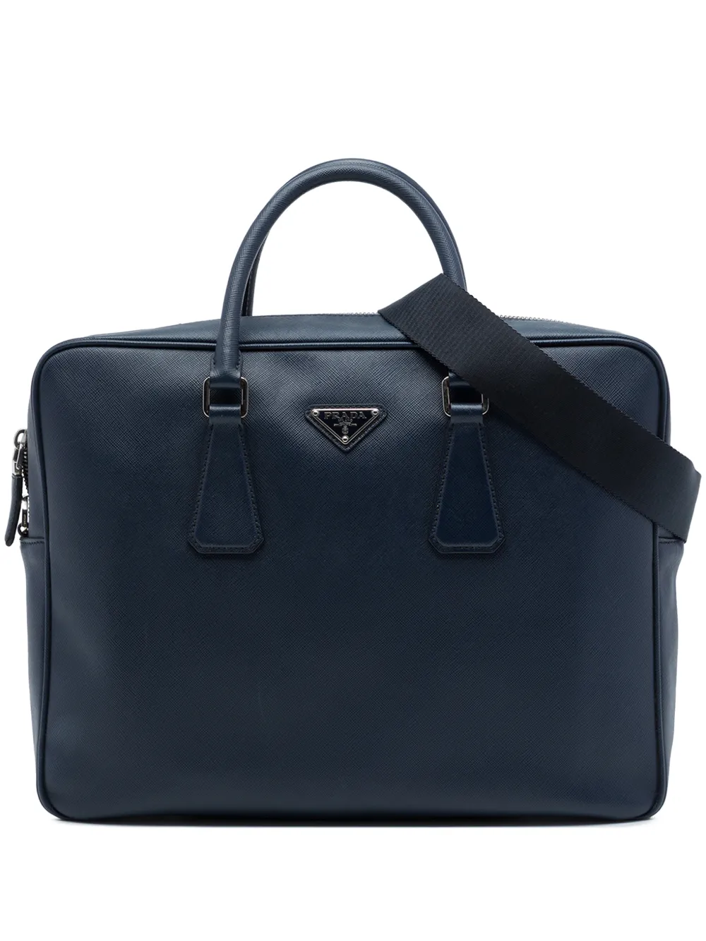 Prada Pre-Owned 2013-2026 Saffiano business bag - Blu