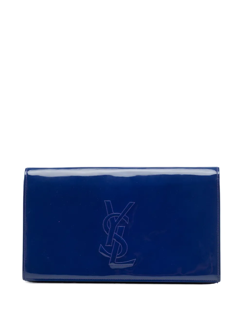 Saint Laurent Pre-Owned pochette Belle Du Jour à fini verni (2014) - Bleu