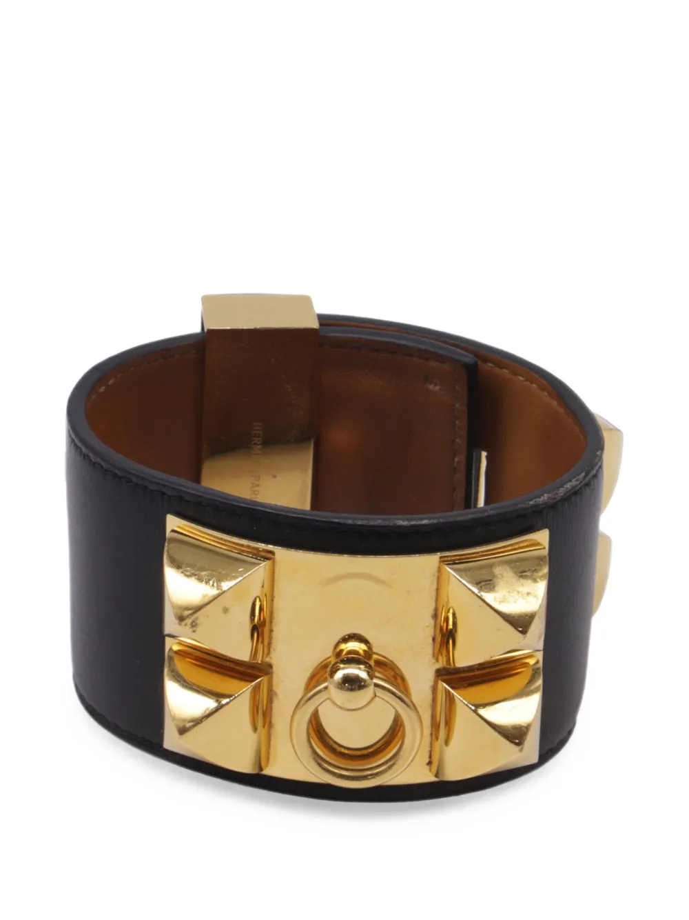 Hermès Pre-Owned Collier de Chien Lederarmband - Gold
