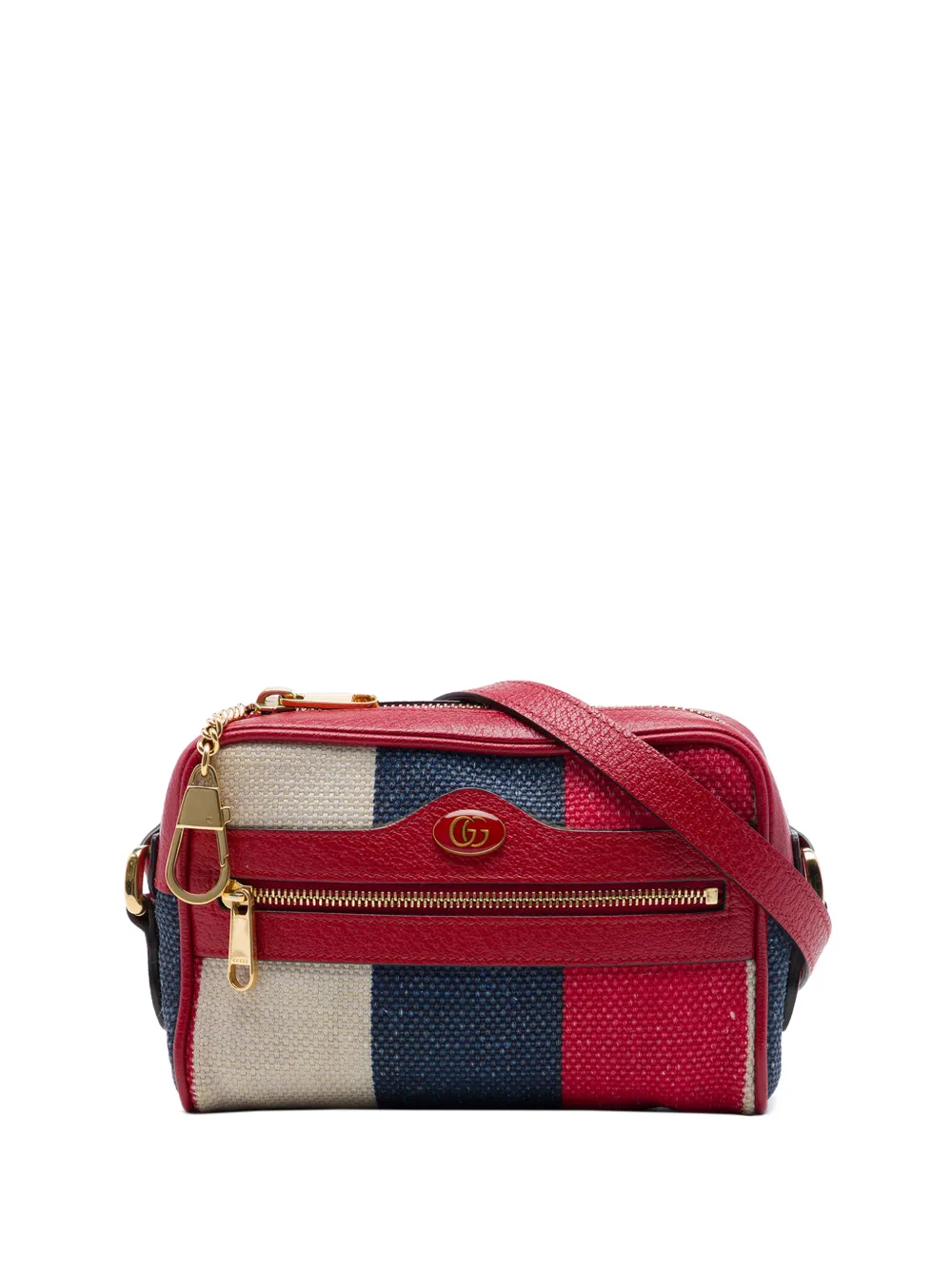 Gucci Pre-Owned 2016-2026 Mini Canvas Ophidia crossbody bag - Red