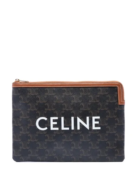 Celine Pre-Owned bolso de mano pequeño de lona revestida Triomphe 2020
