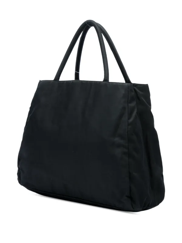 オールドプラダ トートバッグ ギャランティカード付き TESSUTO CITY Prada Pre-Owned 2000-2013 Tessuto City Tote Bag | ブラック