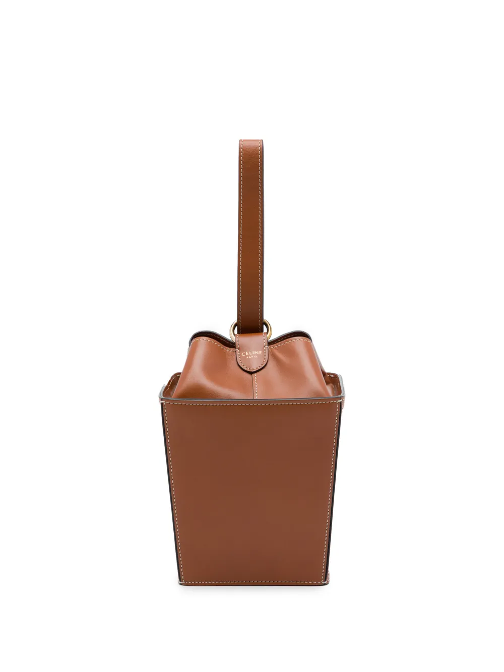 Celine Pre-Owned 2021 Leather Strap Box Bag handbag - Marrone