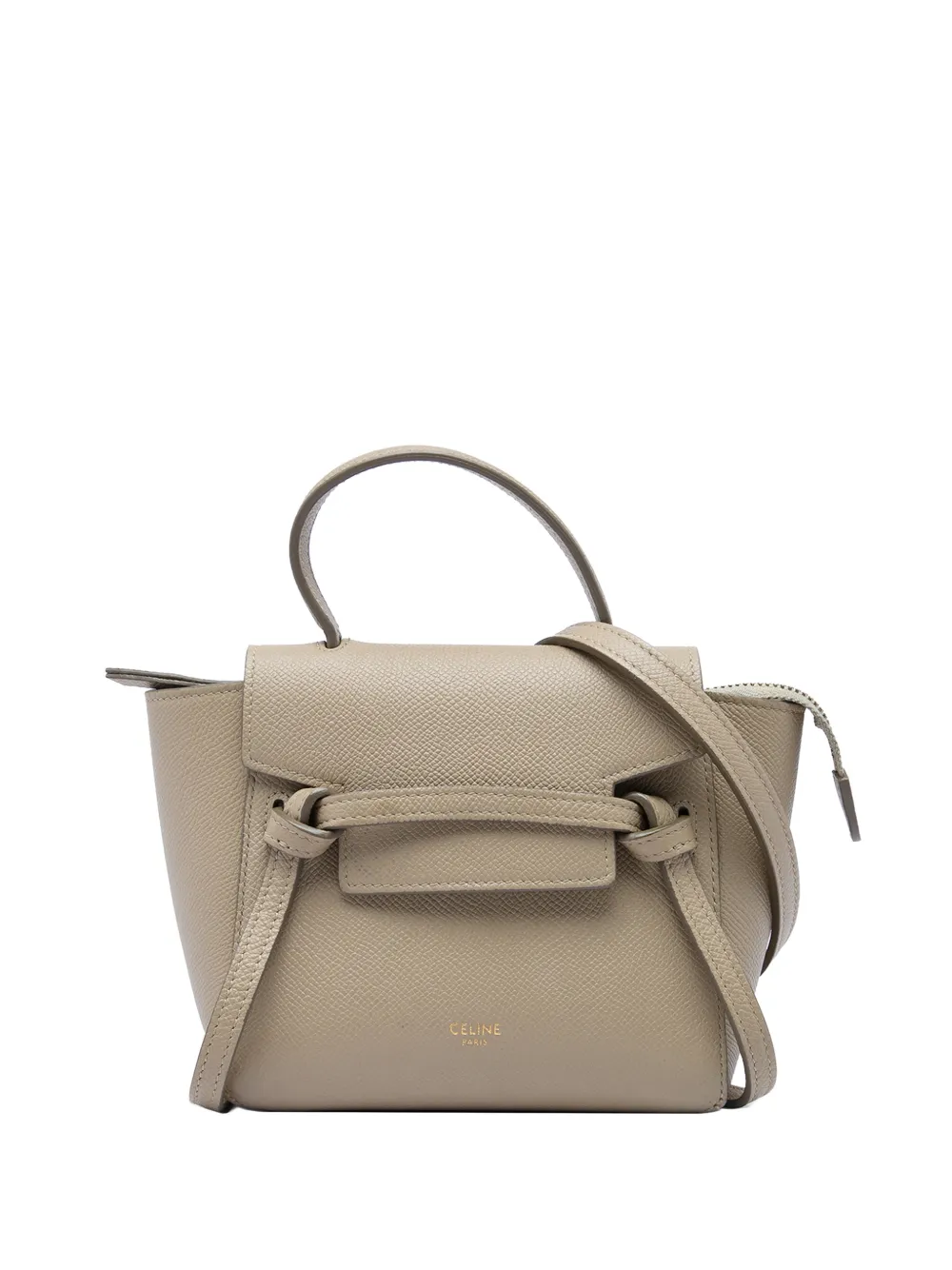 Celine Pre-Owned 2020 Pico Grained Calfskin Belt Bag satchel - Marrone