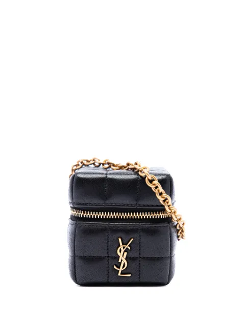 Saint Laurent Pre-Owned 2023 Mini Lambskin Cassandre Cube On Chain vanity bag