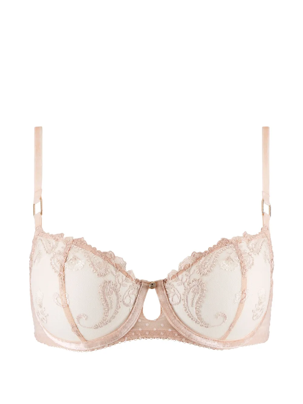 Aubade Reggiseno in velluto con ricamo - Rosa