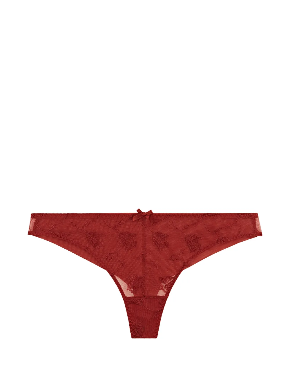 Aubade Perizoma Softessence con ricamo - Rosso