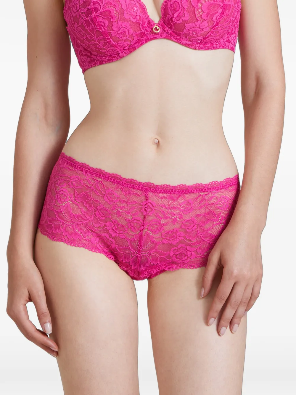 Aubade Rosessence slip met kanten afwerking Roze