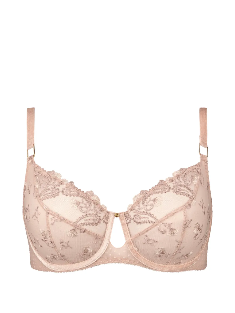 Aubade Velvet Memories embroidered bra