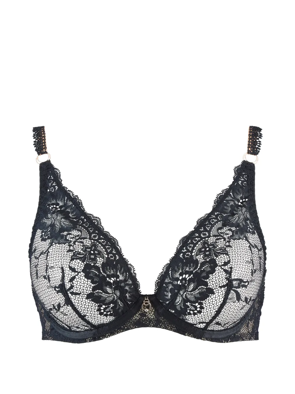 Aubade Night Bird floral-lace triangle bra
