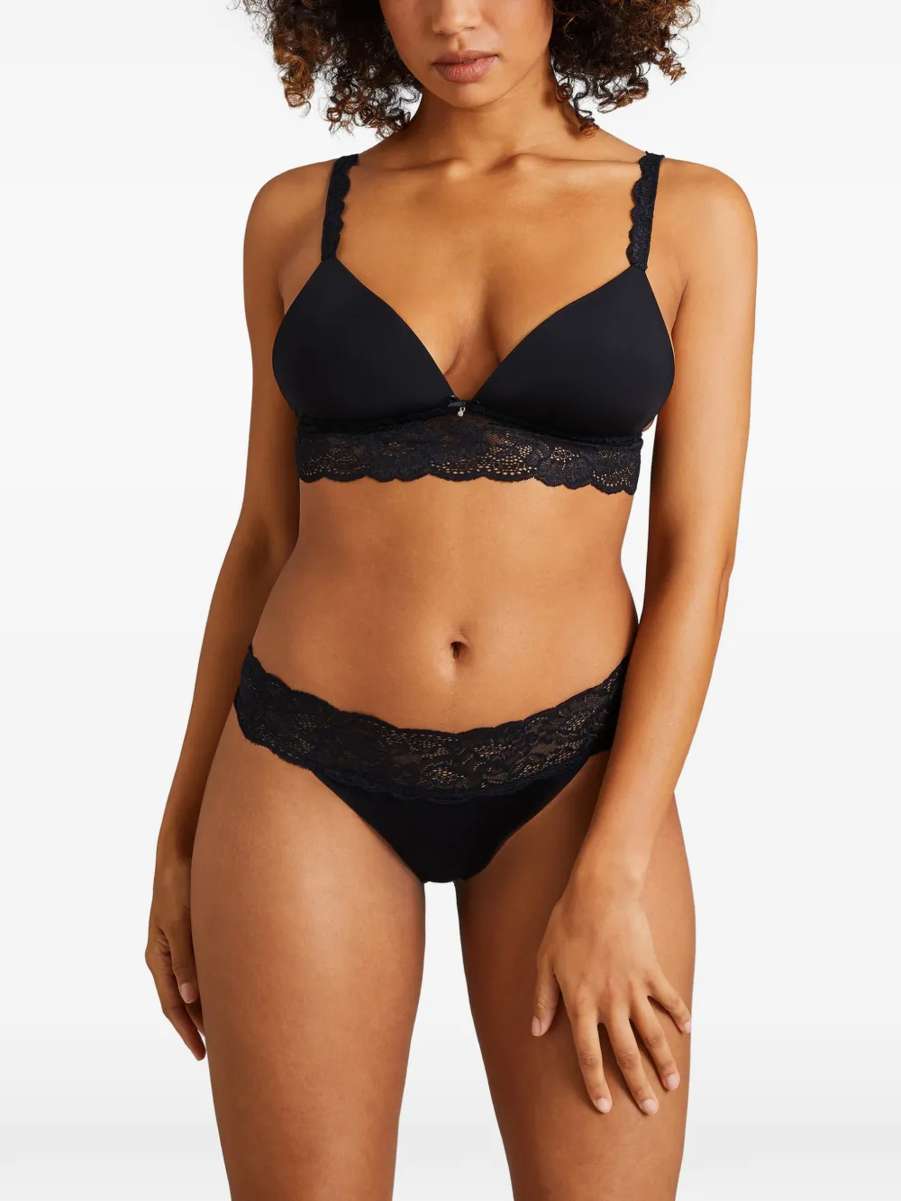 Aubade Sweetessence slip met kanten taille Zwart