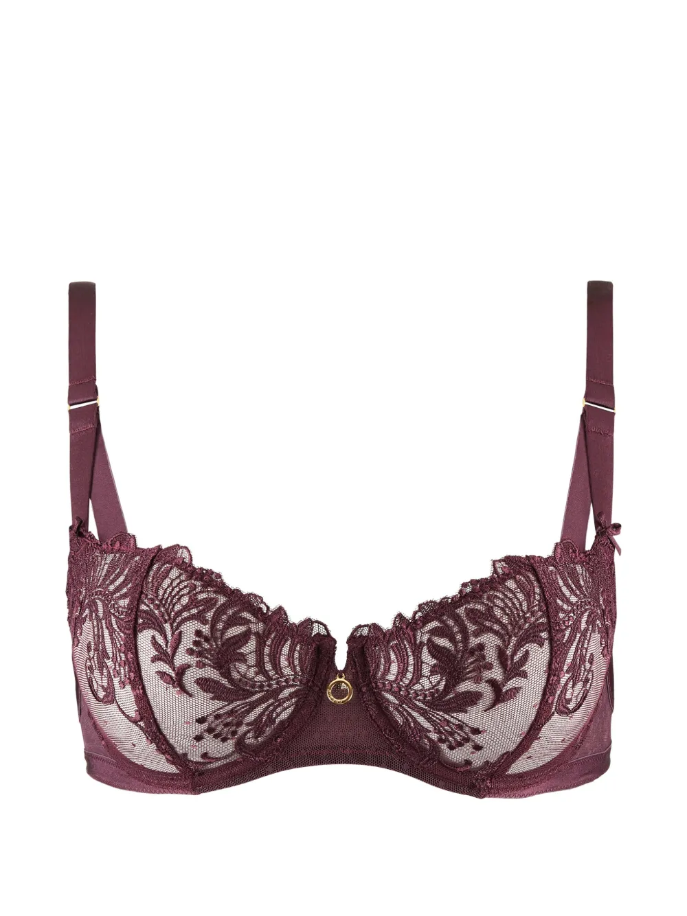 Aubade Femme Passion embroidered balcony bra - Violett