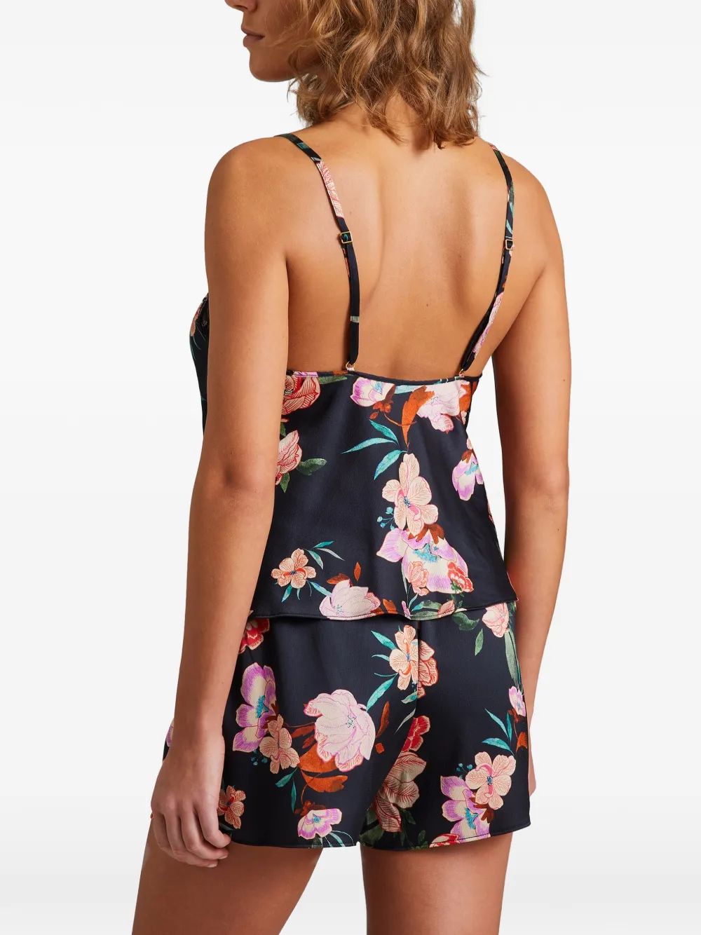 Aubade Sweet Folk shorts met bloemenprint Zwart