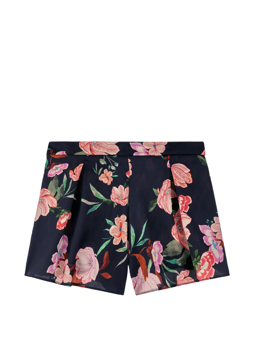 Aubade Sweet Folk Shorts mit Blumenprint - Schwarz