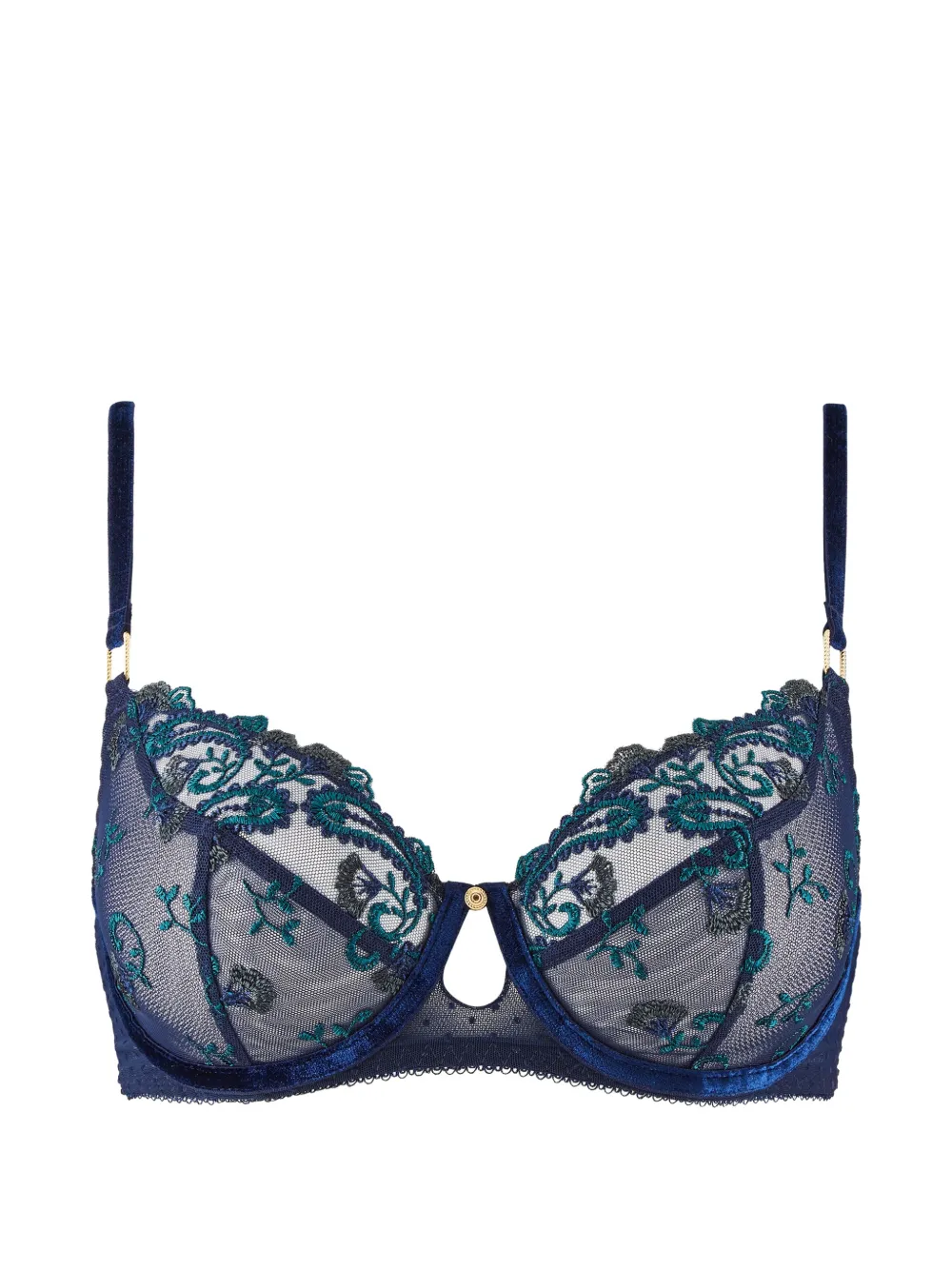 Aubade Velvet Memories embroidered bra