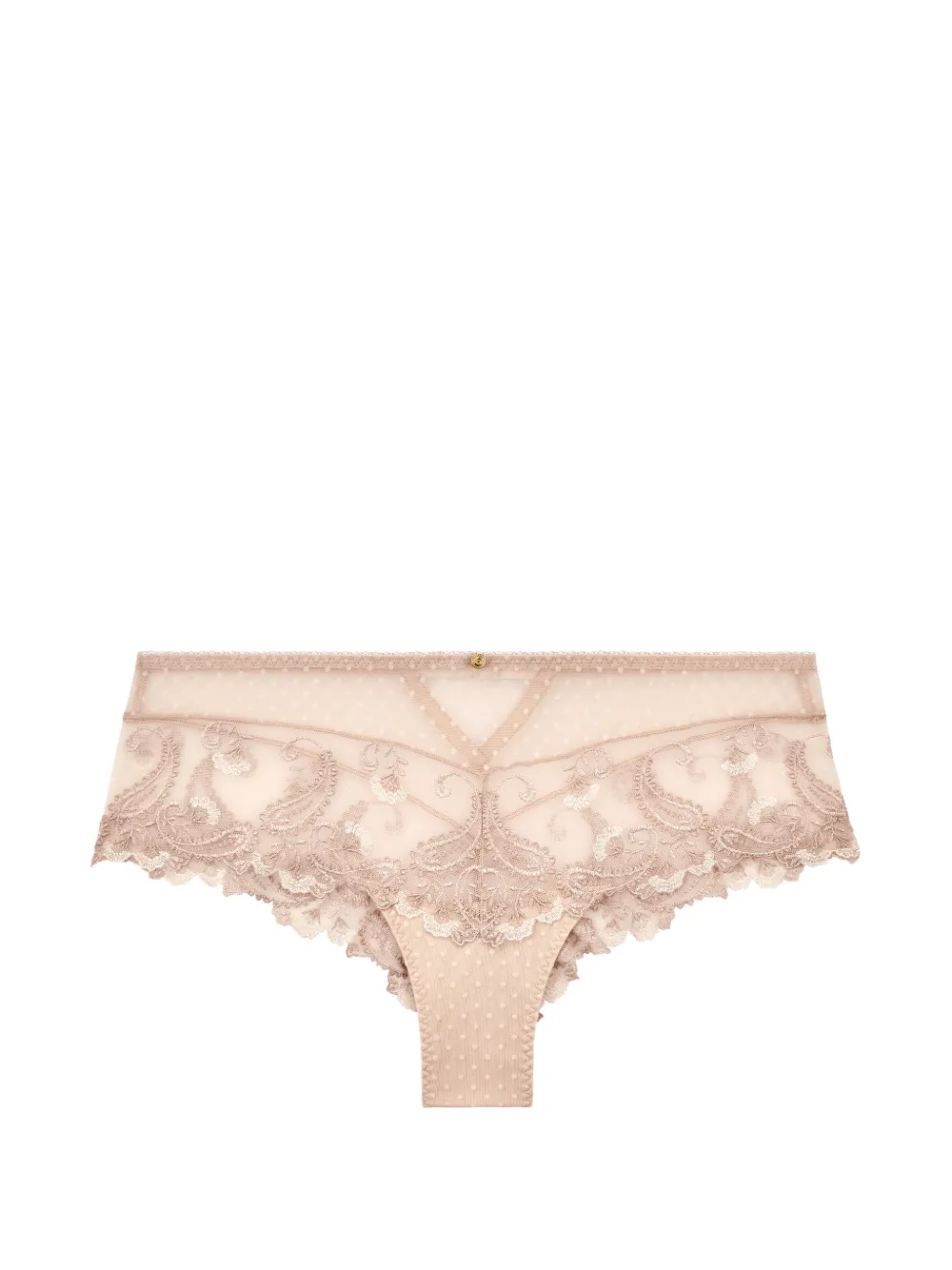 Aubade Slip Velvet Memories con ricamo - Toni neutri
