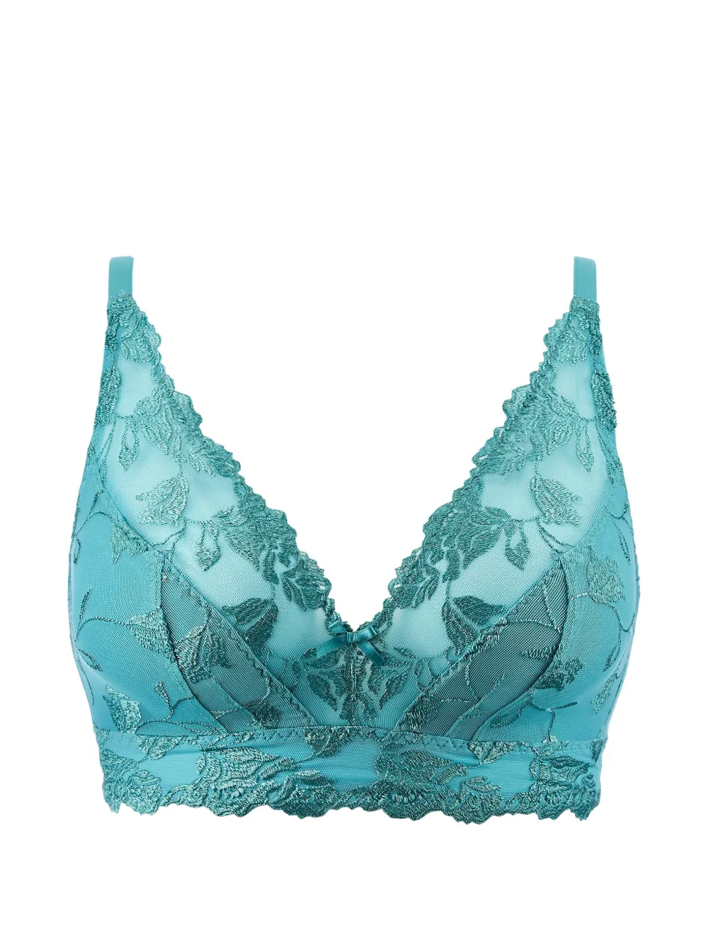 Aubade Softessence BH mit Blumenstickerei - Blau