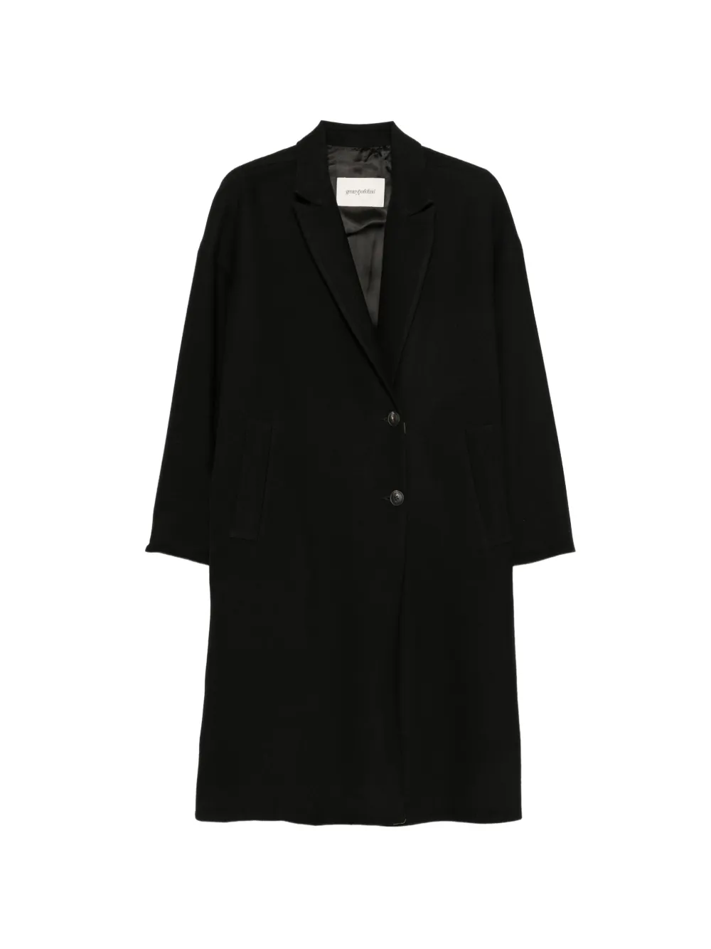Gentry Portofino notched-lapel single-breasted coat