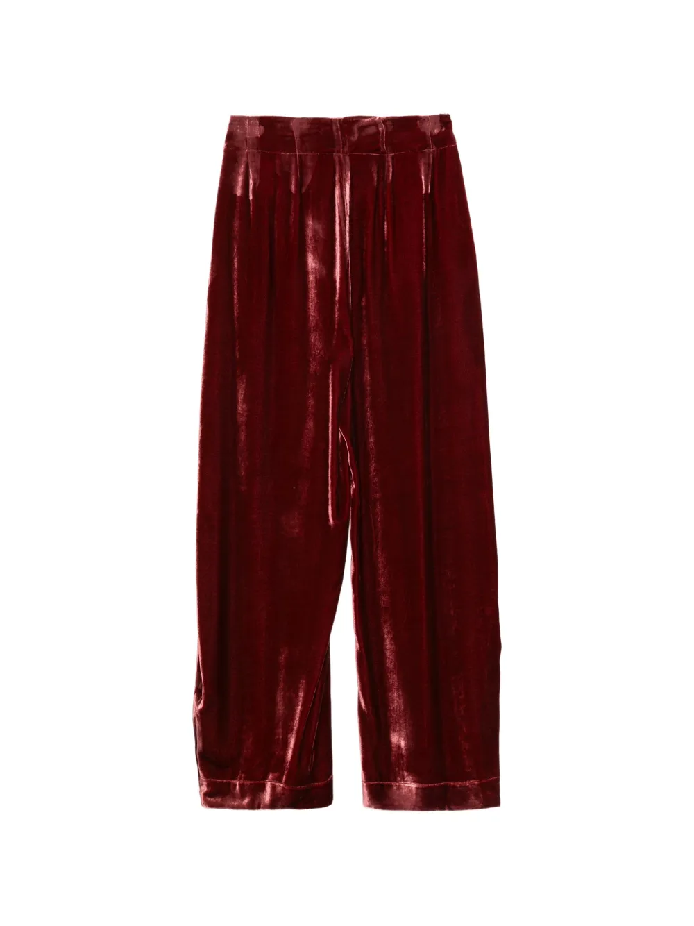 Gentry Portofino Fluwelen palazzo broek Rood