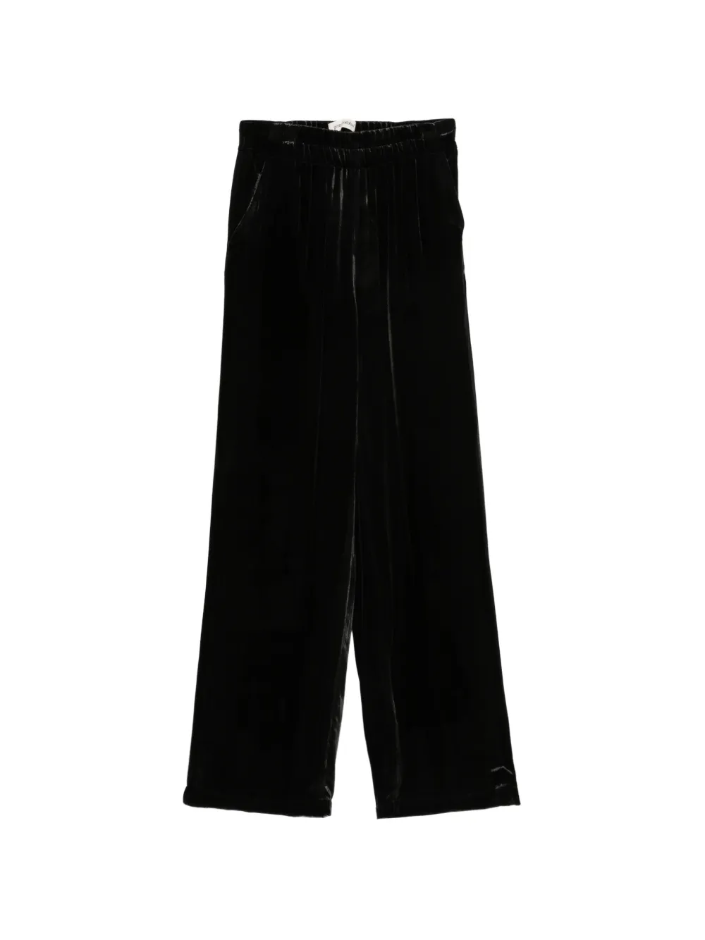 Gentry Portofino velvet elasticated-waistband palazzo pants