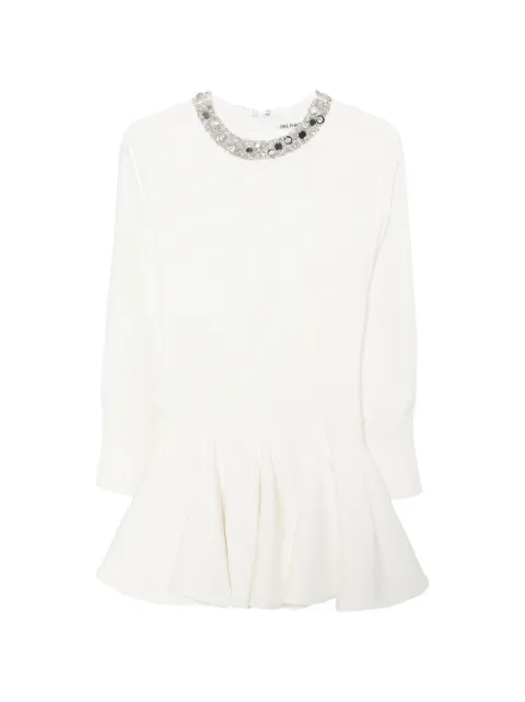 DES PHEMMES embellished flared mini dress