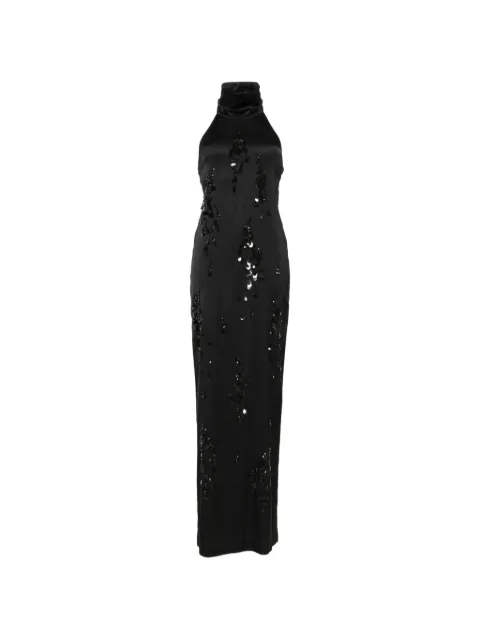 DES PHEMMES sequin-embellished backless maxi dress