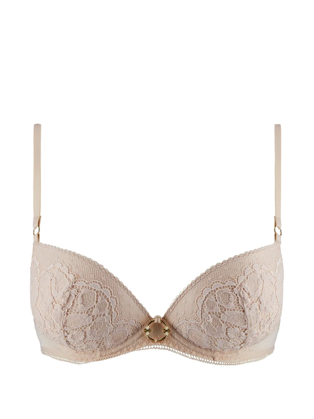 Aubade Illusion Fauve lace-embroidered bra